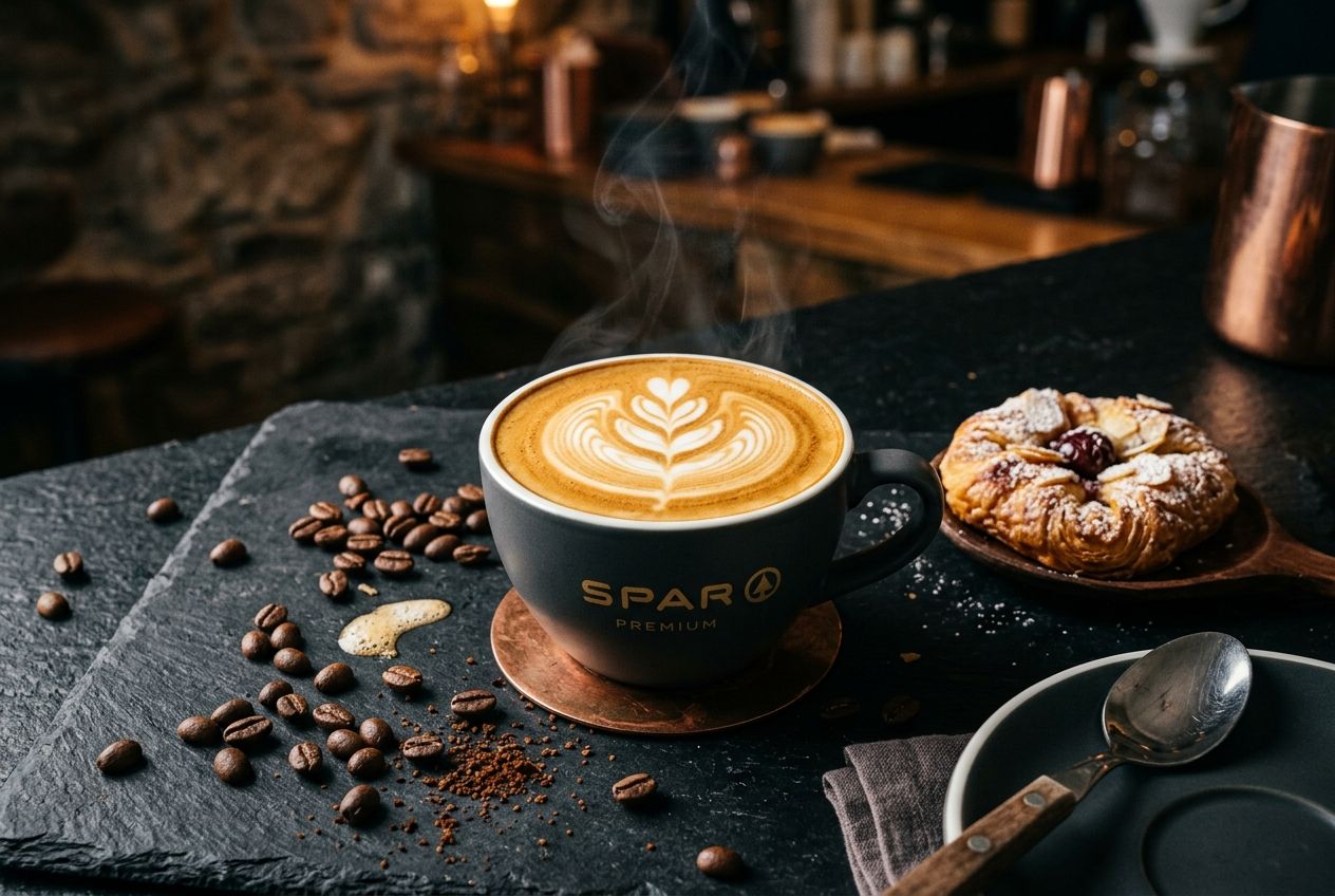 Barista coffee at SPAR Twin Spires, Belfast